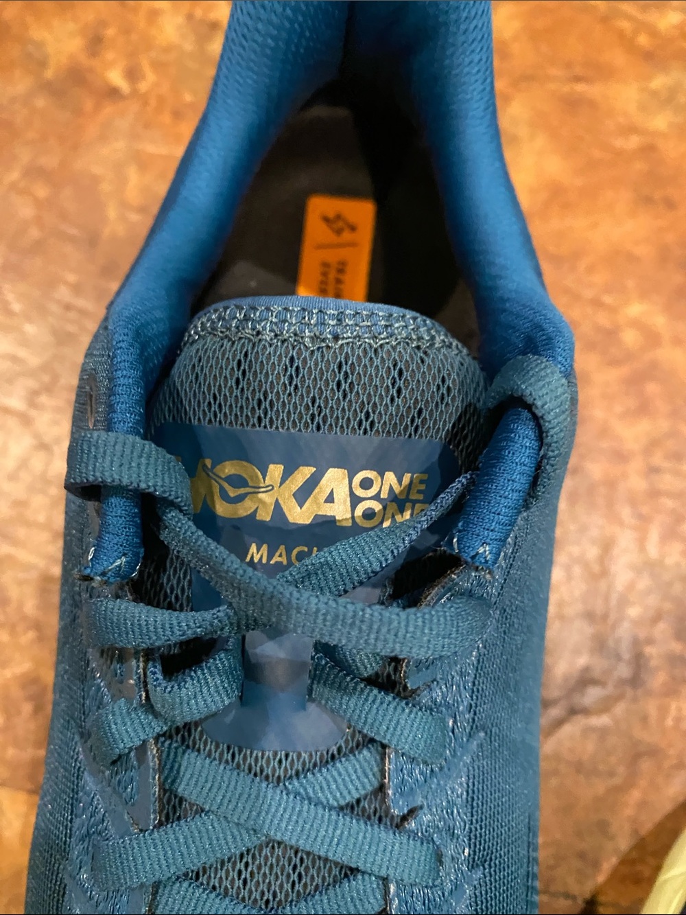 Hoka Profly Teal Blue Running Shoes with Light Yellow Soles - Picture 11 of 16
